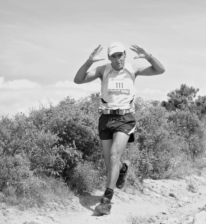 Le Trail Napoléon en noir et blanc.
