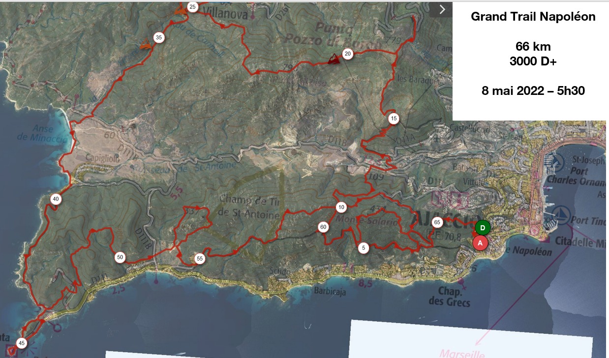 Le parcours du Grand Trail Napoléon...presque dévoilé