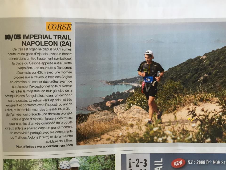 Le Trail Napoléon sur ESPRIT TRAIL du mois de mai