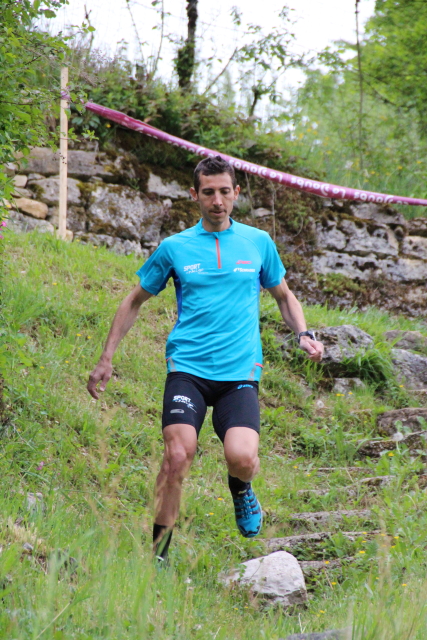 Arnaud PERRIGNON (Team ASICS) au départ de l’Impérial Trail Napoléon 2016